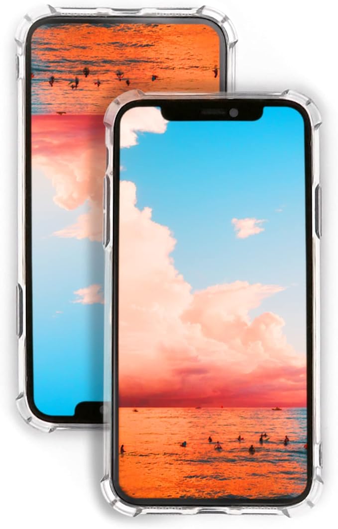 GANAN Schutzhülle kompatibel mit iPhone XS, Schutzhülle Bumper, stoßfest, transparent