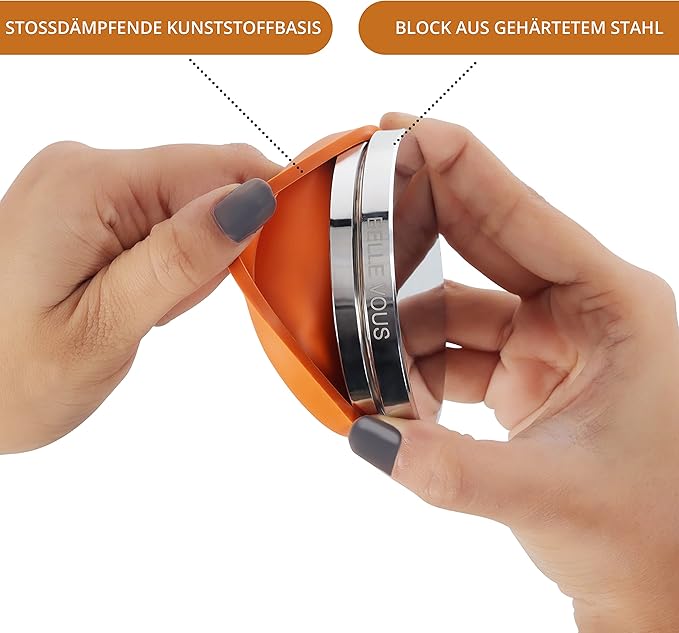 Professioneller Stahl Block mit Gummisockel-zum Stempeln, Glätten und Hämmern von Schmuck und Leder Stanzen