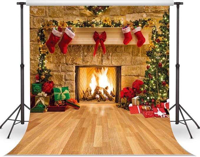 Weihnachtlicher Hintergrund für Fotografie (CP-282-1210/Größe: 12X10FT)