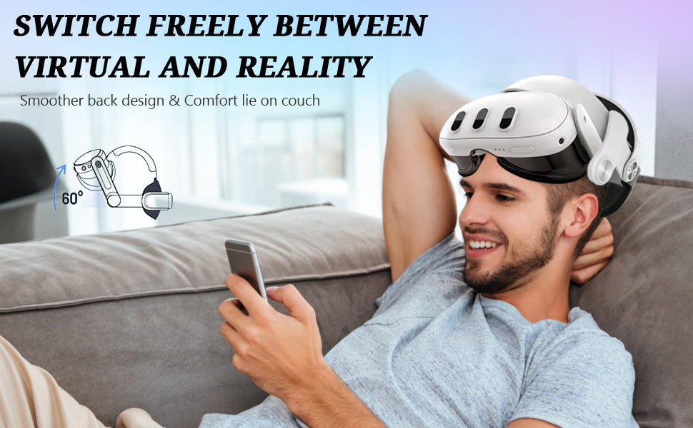 ARCELI Quest 3 Elite Strap mit Akku – 6000mAh Quest 3 Headstrap, Verstellbares Quest 3 Elite Gurt für verbesserte Unterstützung und Komfort