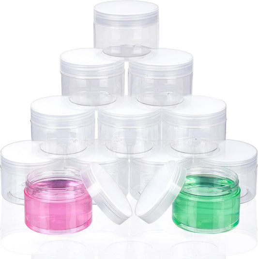 Kunststoffdosen mit Deckel (12er Pack) 120ml Küchendosen mit Schraubverschluss