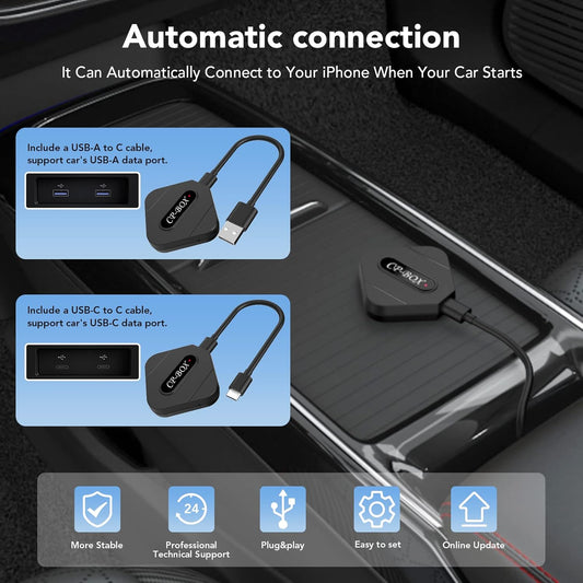 SPGUARD 2023 Upgrade Carplay Wireless Adapter