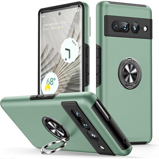Google Pixel 7 Pro Hülle mit Ständer - alpengrün