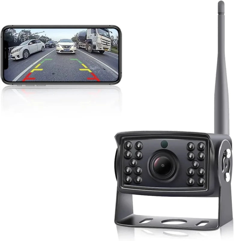 GreenYi 5G WiFi Wireless HD 720P Backup-Rückfahrkamera für große Fahrzeuge
