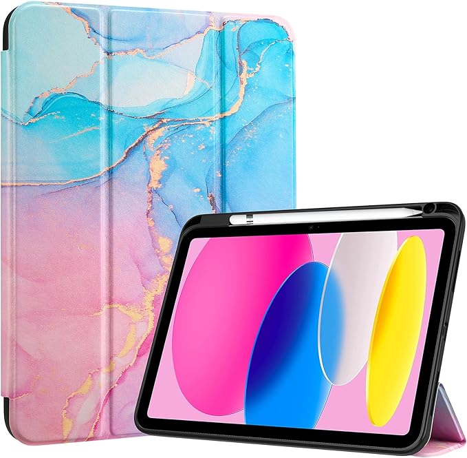 ProCase Hülle für iPad 10. Generation 2022 10,9 Zoll mit Stifthalter