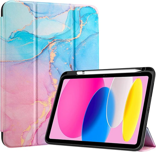 ProCase Hülle für iPad 10. Generation 2022 10,9 Zoll mit Stifthalter