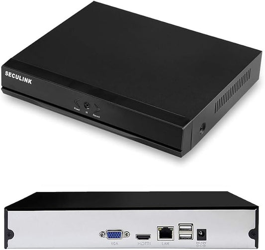 Seculink 16-Kanal 4K NVR (1080p / 3MP / 4MP / 5MP / 8MP) Ultra HD Netzwerk-Videorecorder Cloud P2P-Fernbedienung (16-CH)