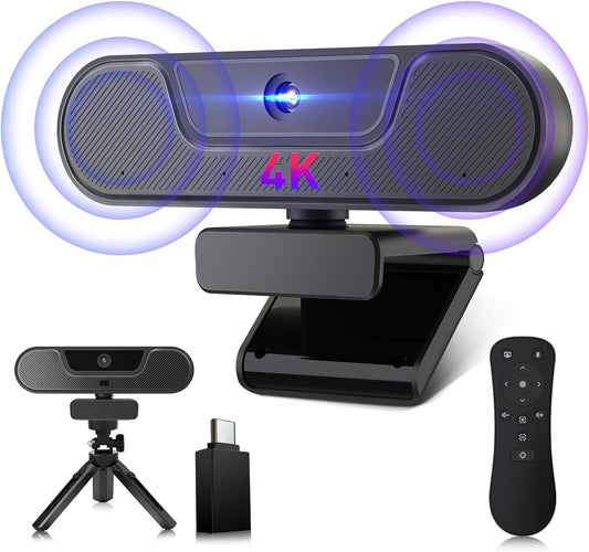 Vizolink V20 4K Webcam mit Mikrofon und Lautsprecher