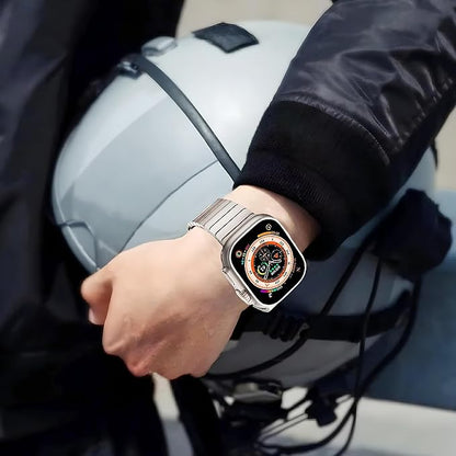 Original Titan Armband Kompatibel mit Apple Watch Ultra 1/2 sowie iWatch Serie SE/9/8/7/6/5/4/3/2/1-Ultra/Ultra2