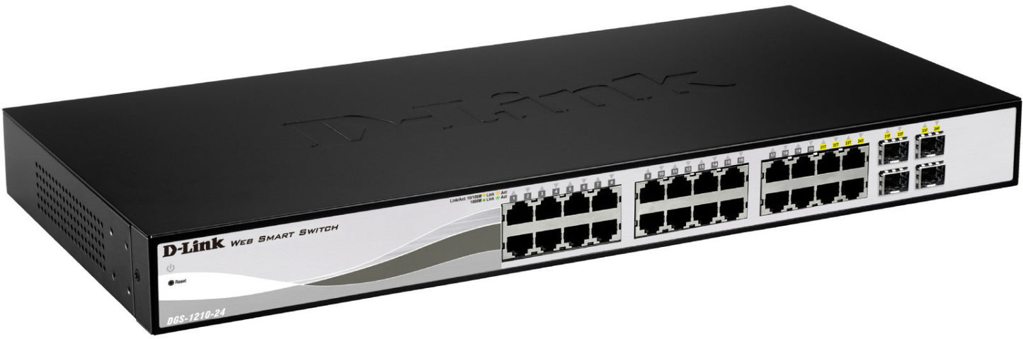 D-Link 24-Port Layer2 Smart Managed Gigabit Switch DGS-1210-24