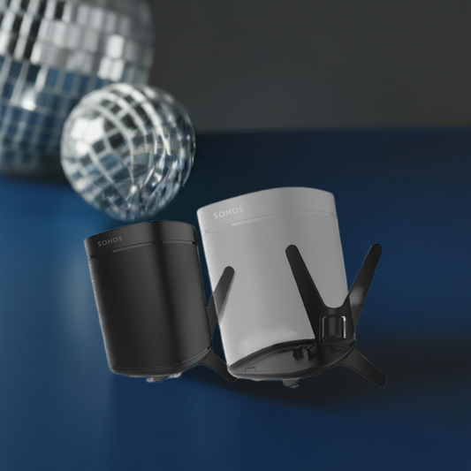 2 x ONE, ONE SL, Play:1 - Premium X Wandhalterung - Schwarz - Kompatibel mit SONOS ONE, ONESL & Play:1 Lautsprecher