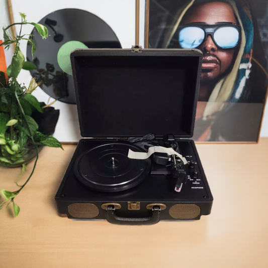 R609 Vinyl Plattenspieler 3-Gang Koffer-Stil