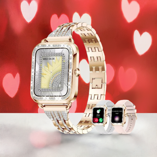 Fitonyo Smartwatch in gold/diamant