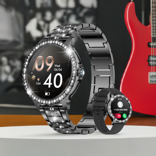 Fitonyo Smartwatch schwarz/diamant