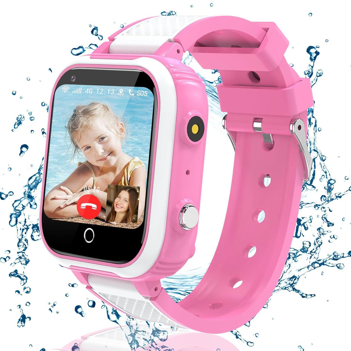 Kesasohe Kinder Smartwatch 4G GPS Telefon