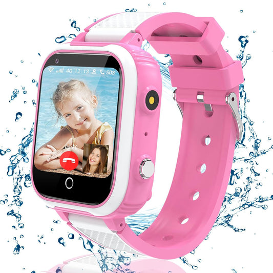 Kesasohe Kinder Smartwatch 4G GPS Telefon
