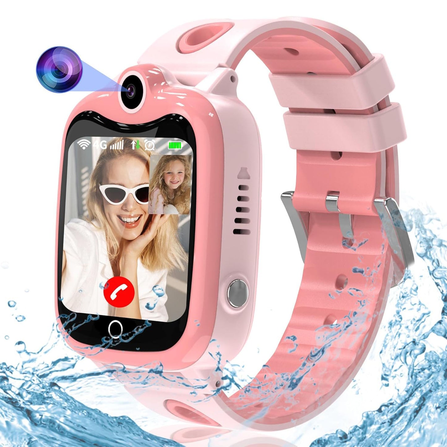 Kesasohe Kinder Smartwatch 4G GPS Videoanruffunktion