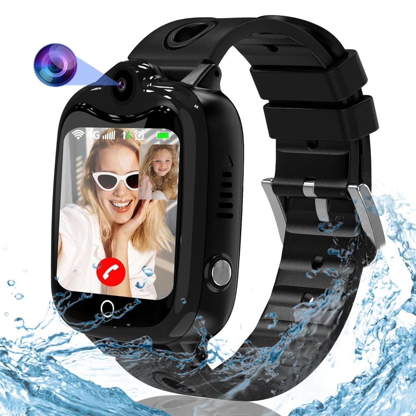 Kesasohe Kinder Smartwatch 4G GPS Videoanruffunktion