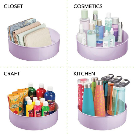mDesign drehbarer Küchen-Organizer/platzsparende Aufbewahrungsbox