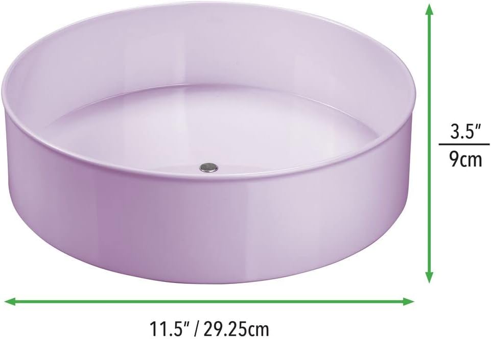 mDesign drehbarer Küchen-Organizer/platzsparende Aufbewahrungsbox