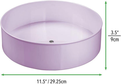 mDesign drehbarer Küchen-Organizer/platzsparende Aufbewahrungsbox